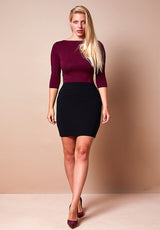 Soft Basic Shirt Slashed Neck / Crew Neck