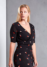 Silk Poppy Dress