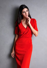 Silk Rouge Dress