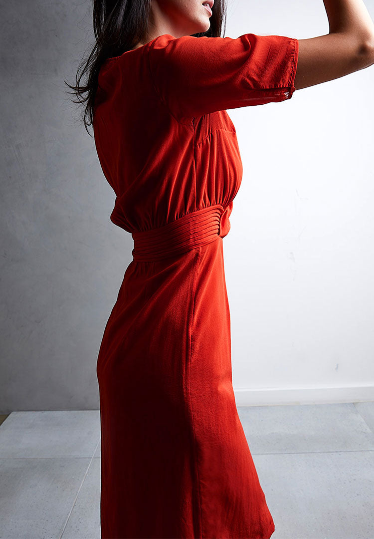 Silk Rouge Dress